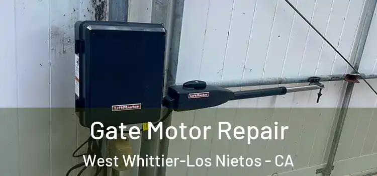 Gate Motor Repair West Whittier-Los Nietos - CA